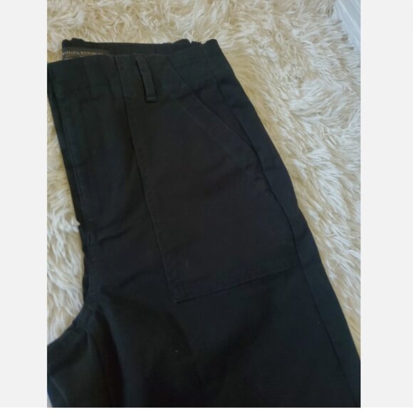 Banana Republic Mid Rise Utility Girlfriend Chino Ankle Pants Black 4 TALL NWT - Picture 11 of 12